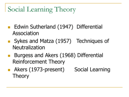 Social Learning Theory