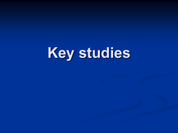 Key studies - IB Psychology.com