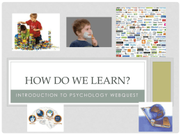How do we learn? - Ms. Jacques