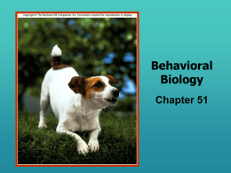 Behavioral Biology - Diablo Valley College