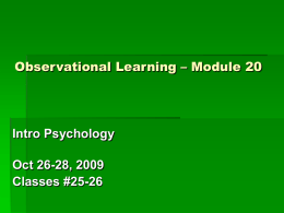 Learning - Professor Stephen Weiss' Website