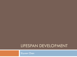 Lifespan Development - Mississippi College