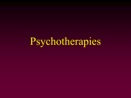 Psychotherapies - Grand Haven Area Public Schools