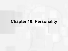 chapter10-Personality PP 2014-15