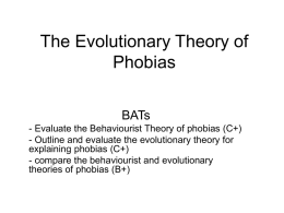 Evaluate behav evoltheory