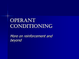 Operant Conditioning (b)