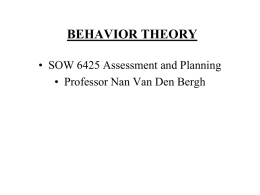 behavior theory - Page Under Construction