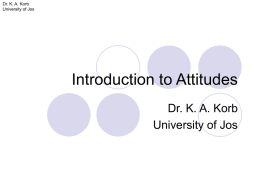 Attitude - Educational Psychology