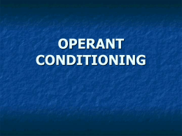 operant conditioning - Clayton School District