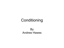 Conditioning Andrew Hawes