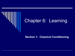 Chapter 6: Learning - Steven-J
