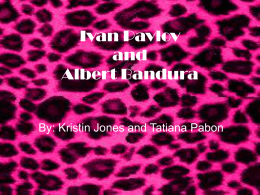 Ivan Pavlov and Albert Bandura - UHS-CD3