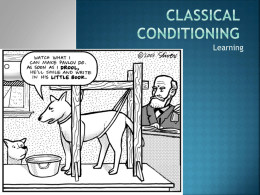 2. Classical Conditioning-Pavlov