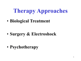 Therapy Approaches - Rio Hondo Community College Faculty
