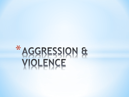 AGGRESSION & VIOLENCE