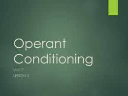 Operant Conditioning Short 2014