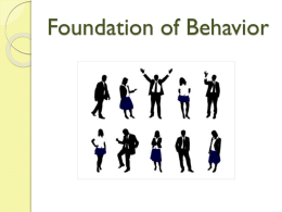 Presentation Management Foundation of Behavior udah