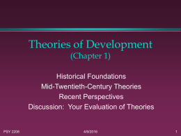 Theories of Development