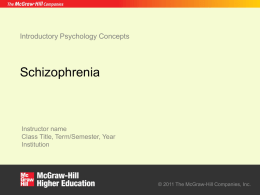 Abnormal Psychology - McGraw Hill Higher Education
