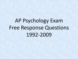 Free Response Questions 92