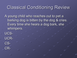Intro to Psych Operant Conditioning