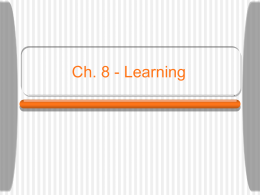 Ch.08 - Learning