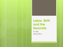 Labor, Birth and the Neonate