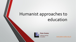 Humanist approaches to education