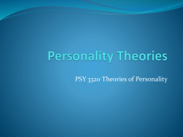 Personality Theories