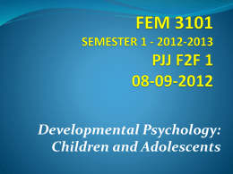 FEM 3101 (Sem Pertama 2011-2012)