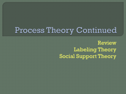 Labeling Theory + Review
