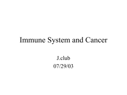 Immune System and Cancer