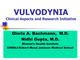 VULVODYNIA PREVALENCE AND EFFICACY OF 4 INTERVENTIONS