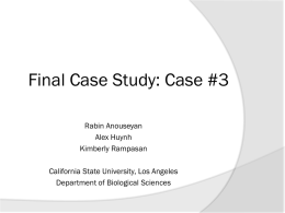 Group 3 final case - Cal State LA