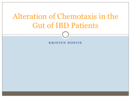 Alteration of Chemotaxis in the Gut of IBD Patients