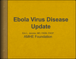 WHO Ebola Response Team. N Engl J Med 2014. DOI: 10.1056