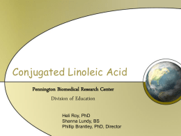 Conjugated Linoleic Acid - Pennington Biomedical Research