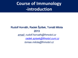 Course of Immunology