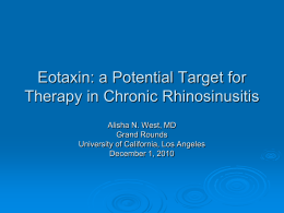 The Future of Topical Nasal Therapy for Chronic Rhinosinusitis