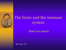 The brain and the immune system