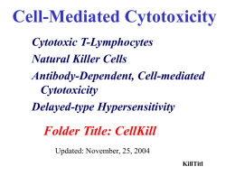 Cell-Mediated Cytotoxicity