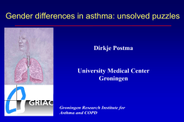 Gender differences in COPD