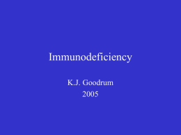 Origins of Immunodeficiency