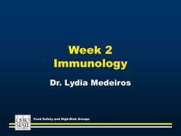 Week 2 Immunology