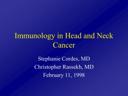 Immunology in Head and Neck Cancer