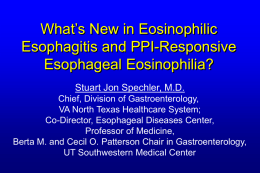 What`s New in Eosinophilic Esophagitis and Proton Pump Inhibitor