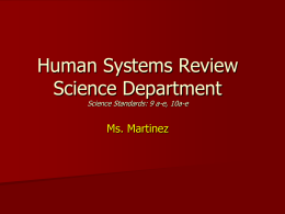 Human Systems Review Science Department