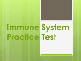 Immune Practice Test