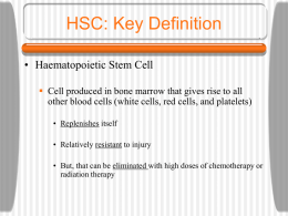 Introduction to Hematopoietic Stem Cell