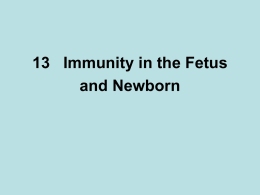 Section 18 Immunity in the Fetus and Newborn